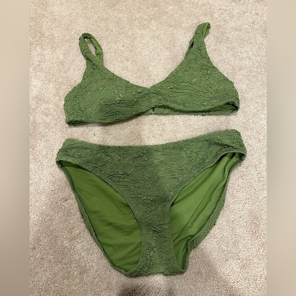 ANDIE swim Sicily Bikini Green swimsuit set size Large NWOT - Picture 6 of 7